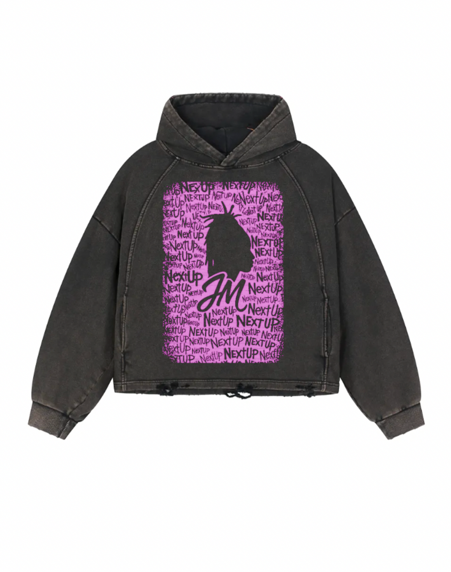 Distressed Boxy NextUp Hoodie