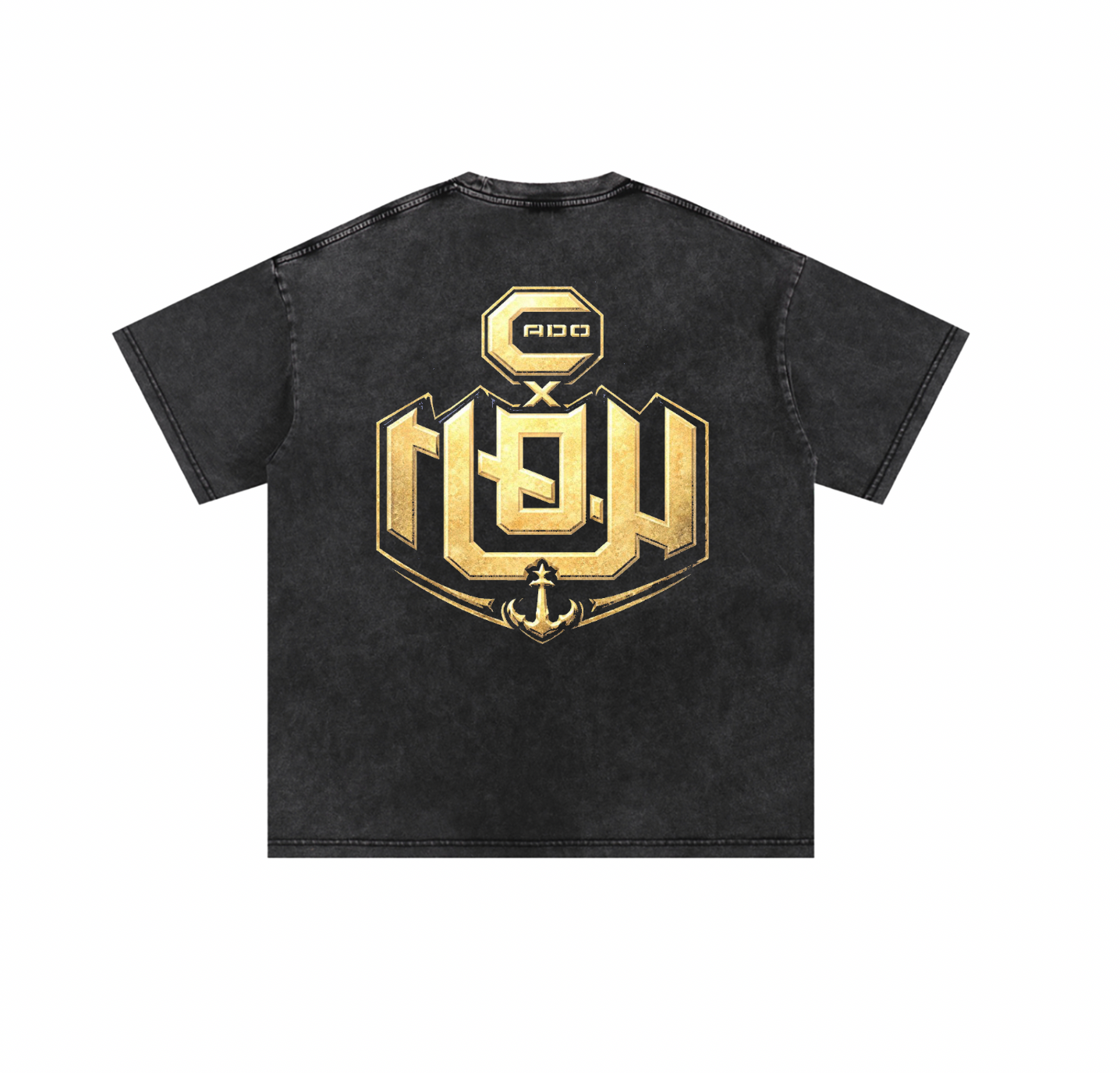 NAVY UNO ACID TEE