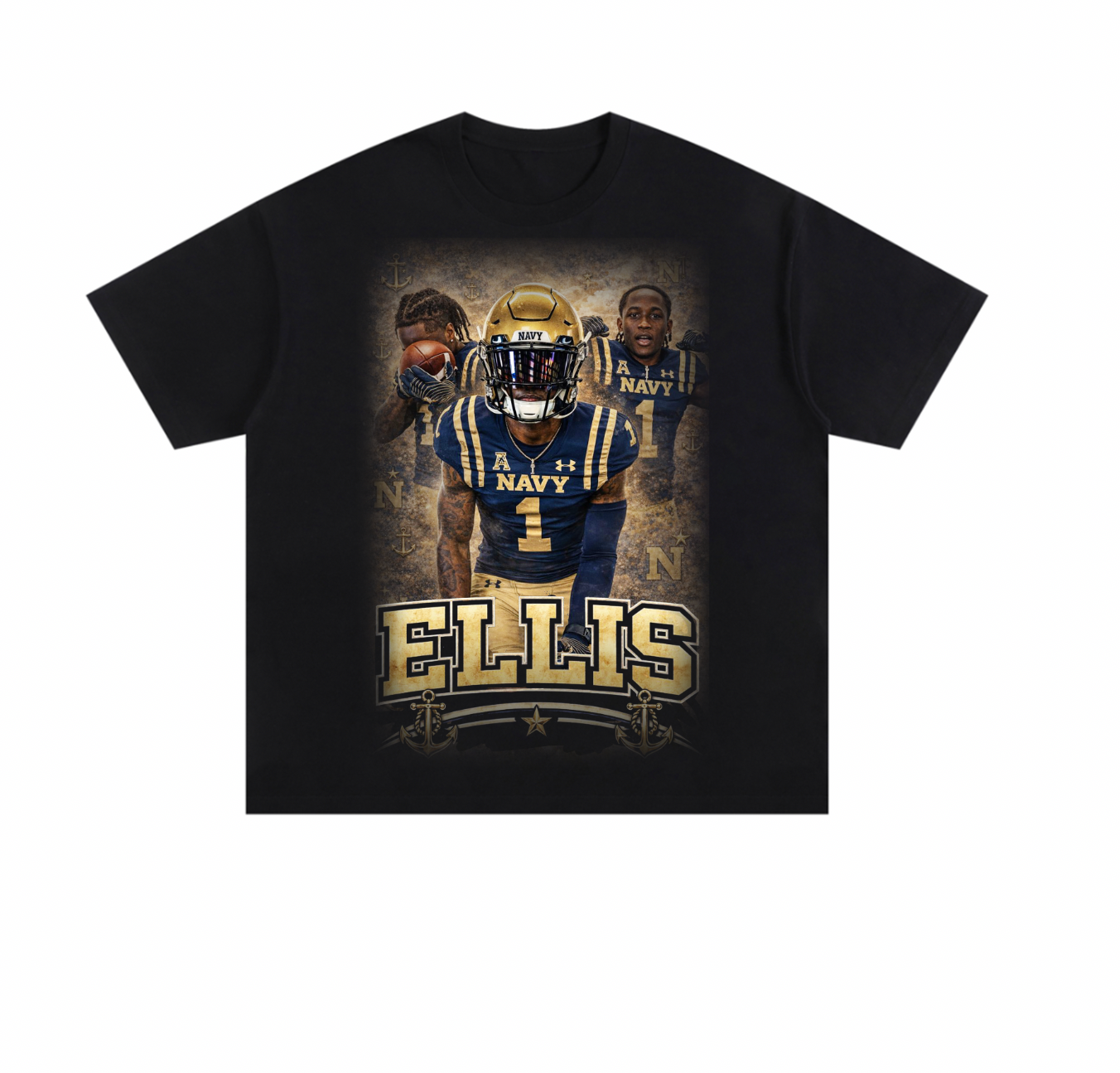 NAVY UNO TEE