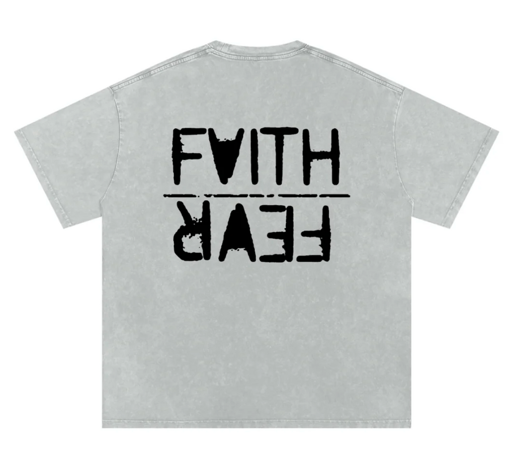 FAITH OVER FEAR ACID TEE