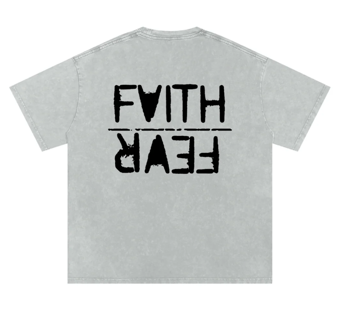 FAITH OVER FEAR ACID TEE