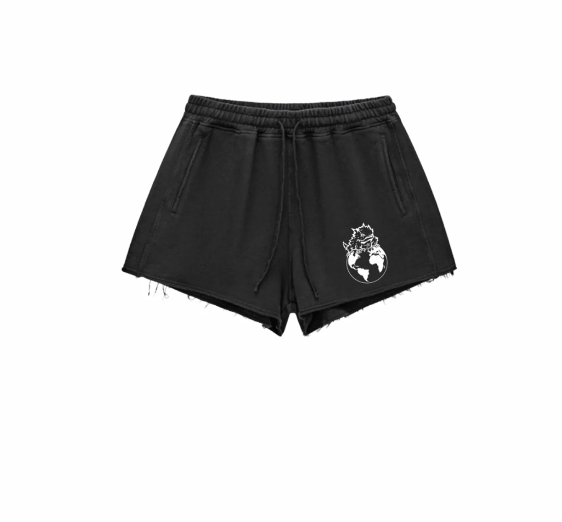 FROG WORLD WOMENS SWEAT SHORTS