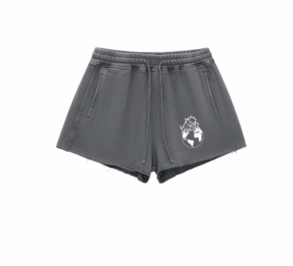 FROG WORLD WOMENS SWEAT SHORTS