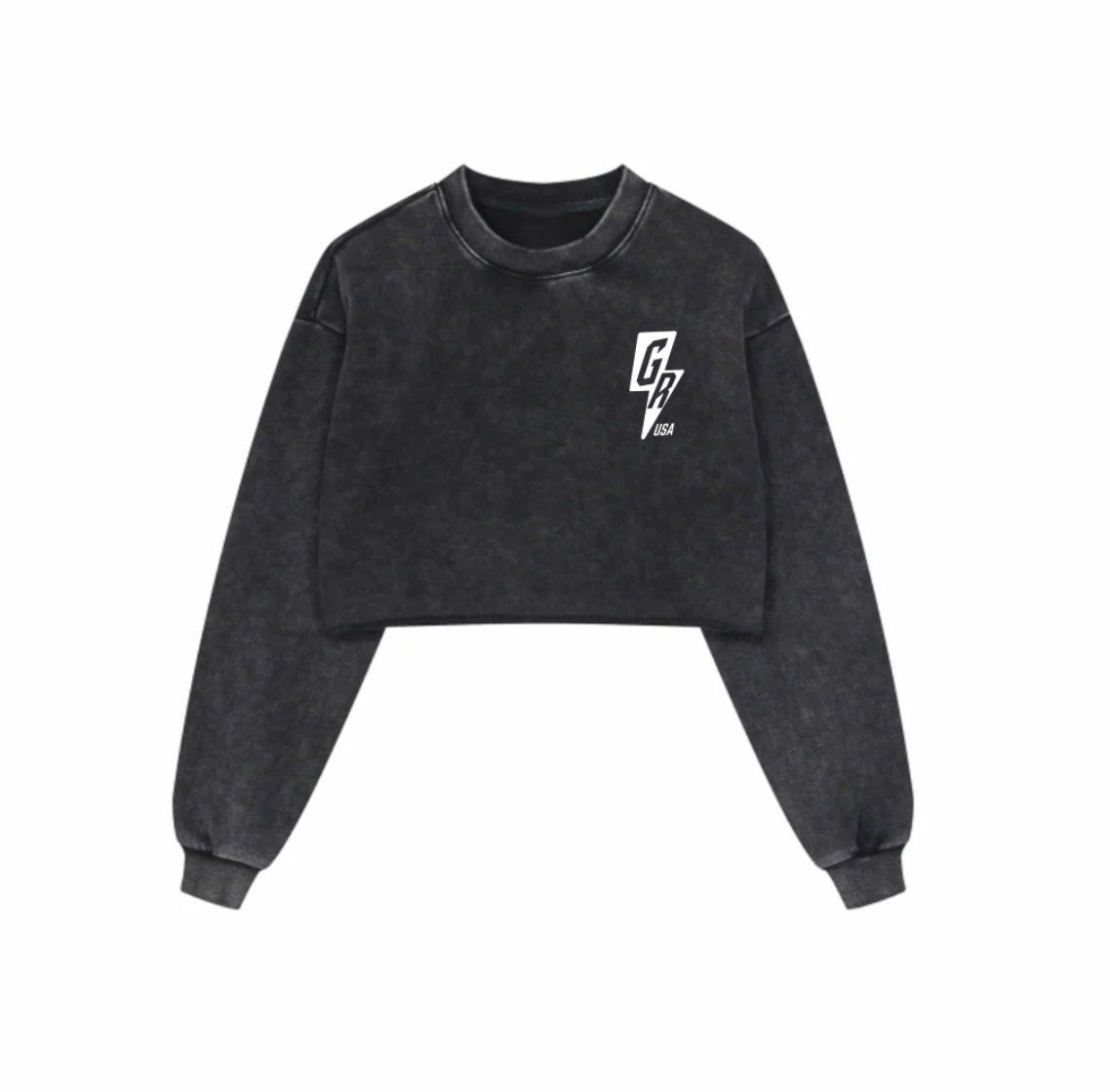 GAME READY "GR" ACID WOMENS CROP CREWNECK
