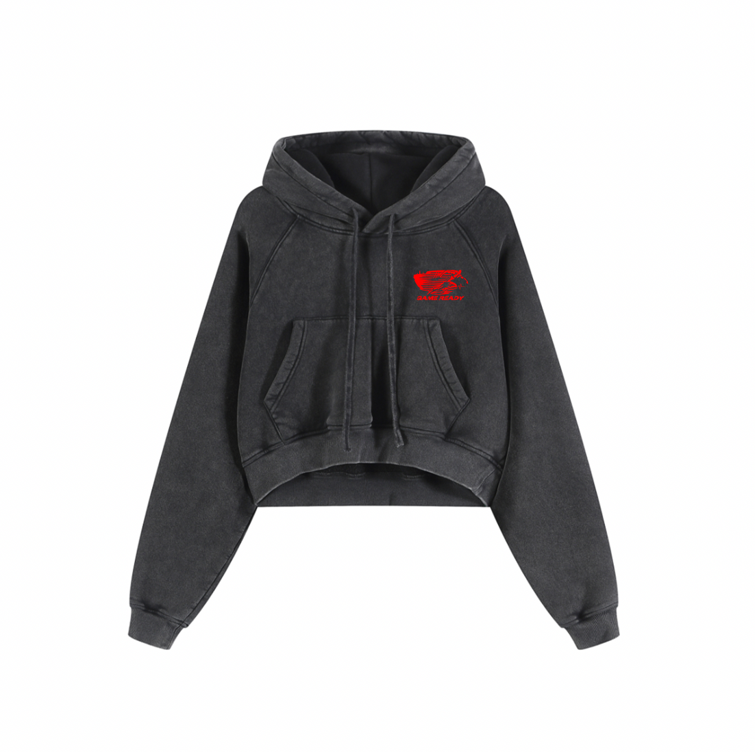 GAME READY RUNNING MAN ACID CROP HOODIE