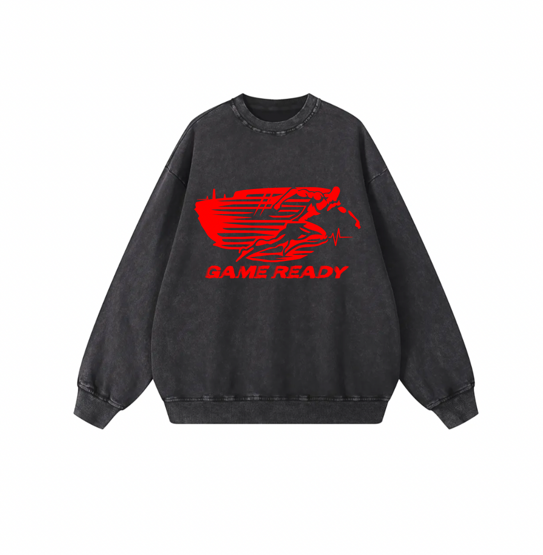 GAME READY RUNNING MAN ACID CREWNECK