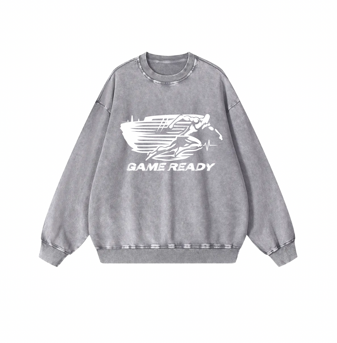 GAME READY RUNNING MAN ACID CREWNECK