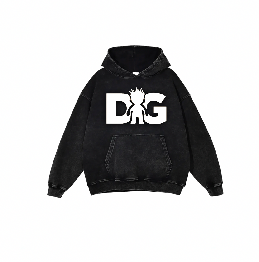 DA TROLL LOGO ACID HOODIE