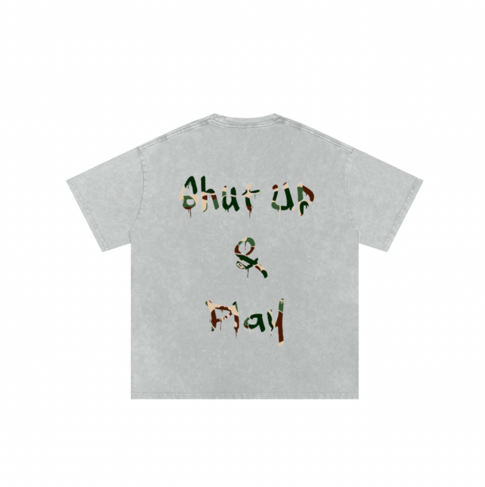 A1 ELITE ACID BAPE TEE "SHUT UP"