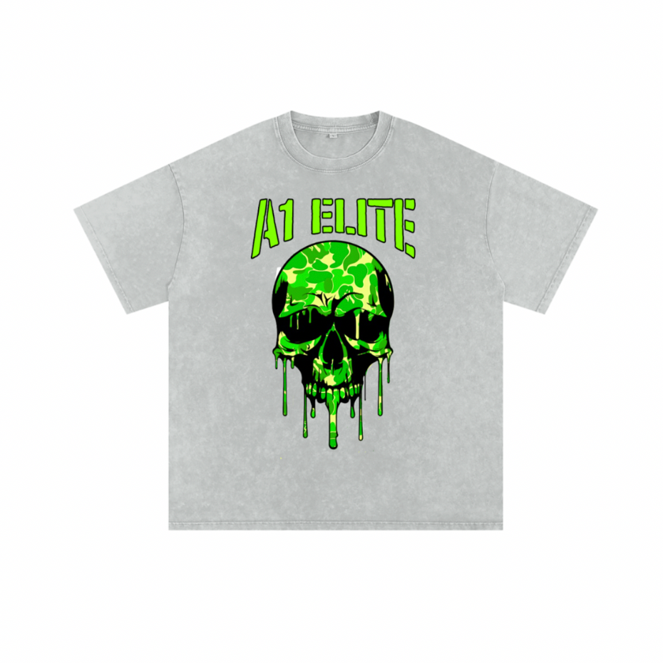 A1 ELITE SLIME BAPE ACID TEE "SHUT UP"
