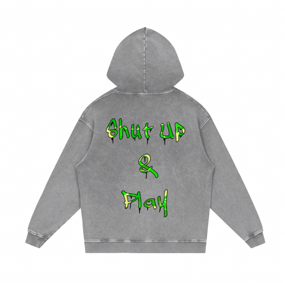 A1 ELITE SLIME BAPE ACID HOODIE "SHUT UP"