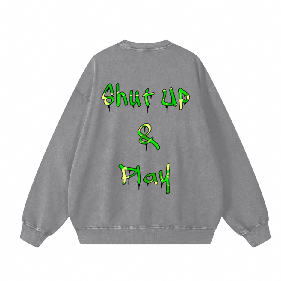A1 ELITE SLIME BAPE ACID CREWNECK "SHUT UP"