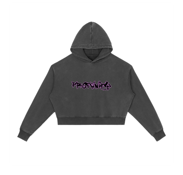 PROFANITY CROP HOODIE WMN
