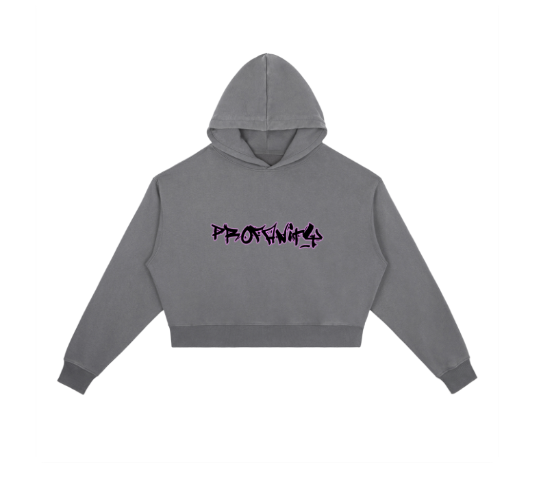 PROFANITY CROP HOODIE WMN