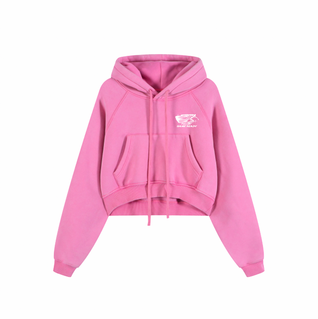 GAME READY RUNNING MAN ACID CROP HOODIE