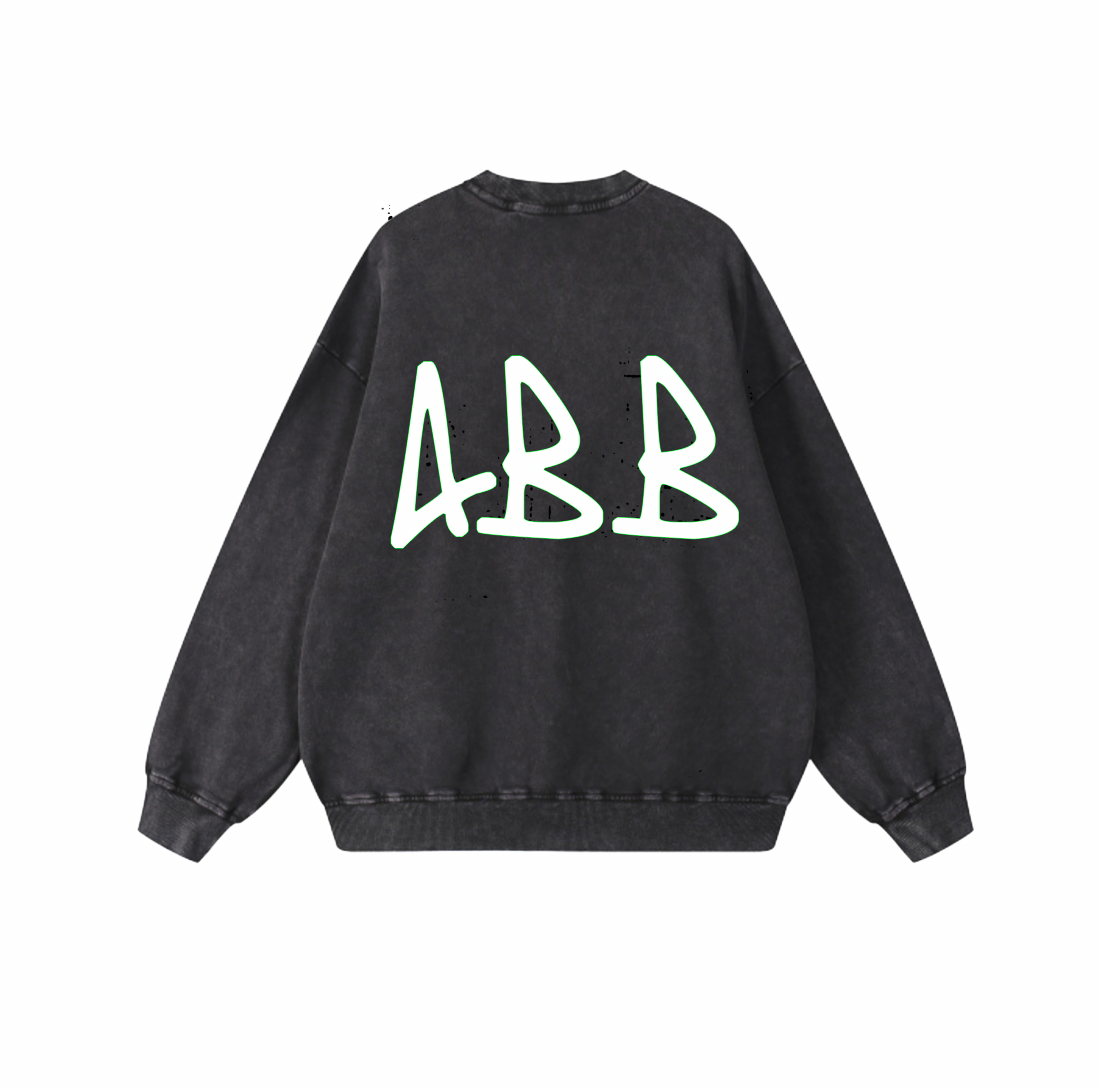 SHAVAR YOUNG JR. ACID WASH CREWNECK