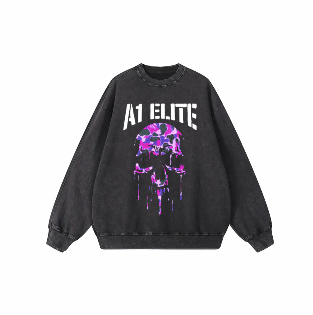 A1 ELITE ACID BAPE CREWNECK