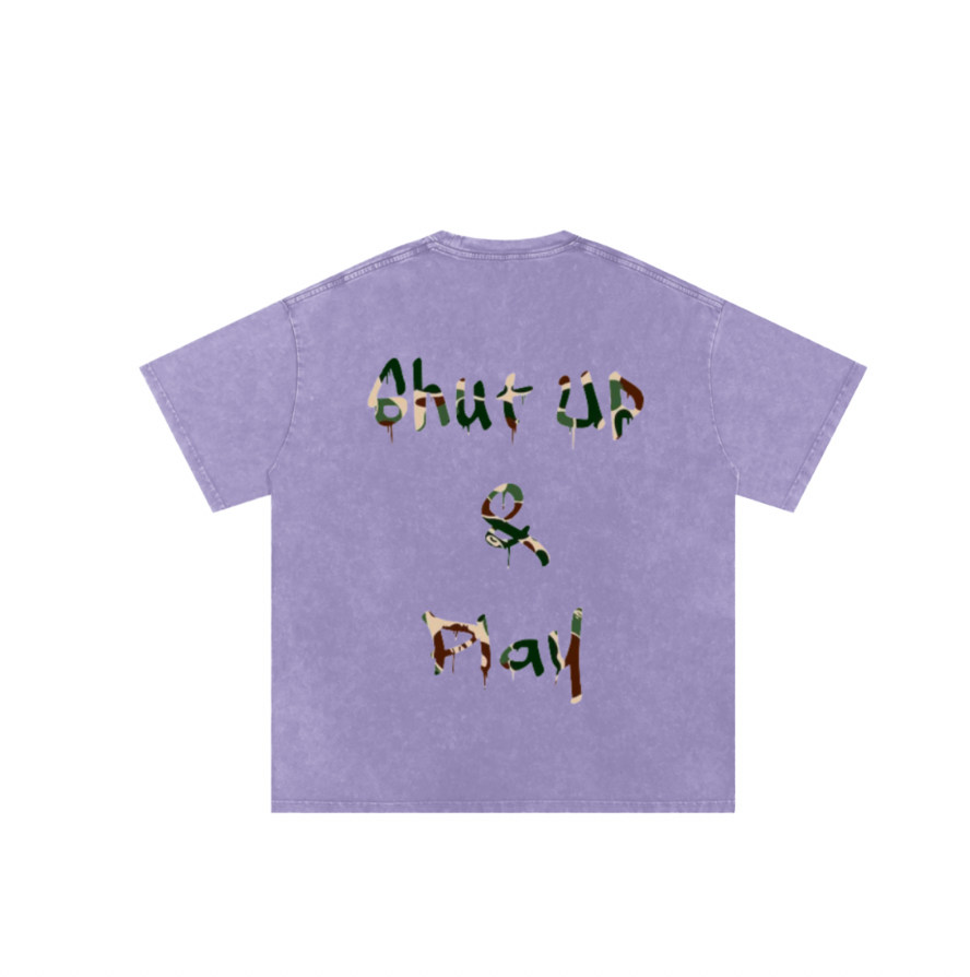 A1 ELITE ACID BAPE TEE "SHUT UP"