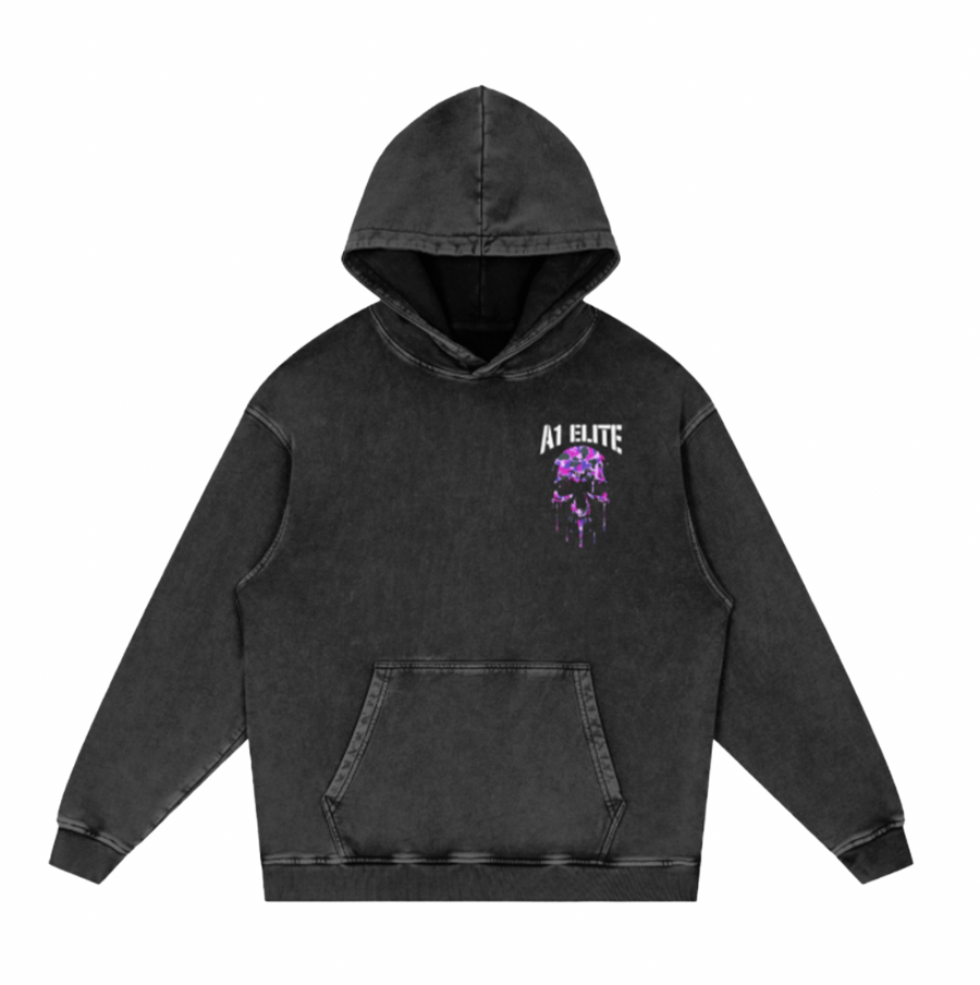 A1 ELITE BAPE ACID HOODIE "SHUT UP"
