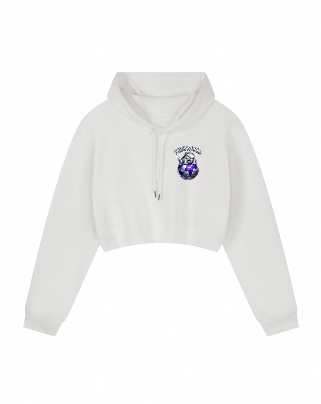 FROG WORLD 2.0 CROP WOMENS HOODIE