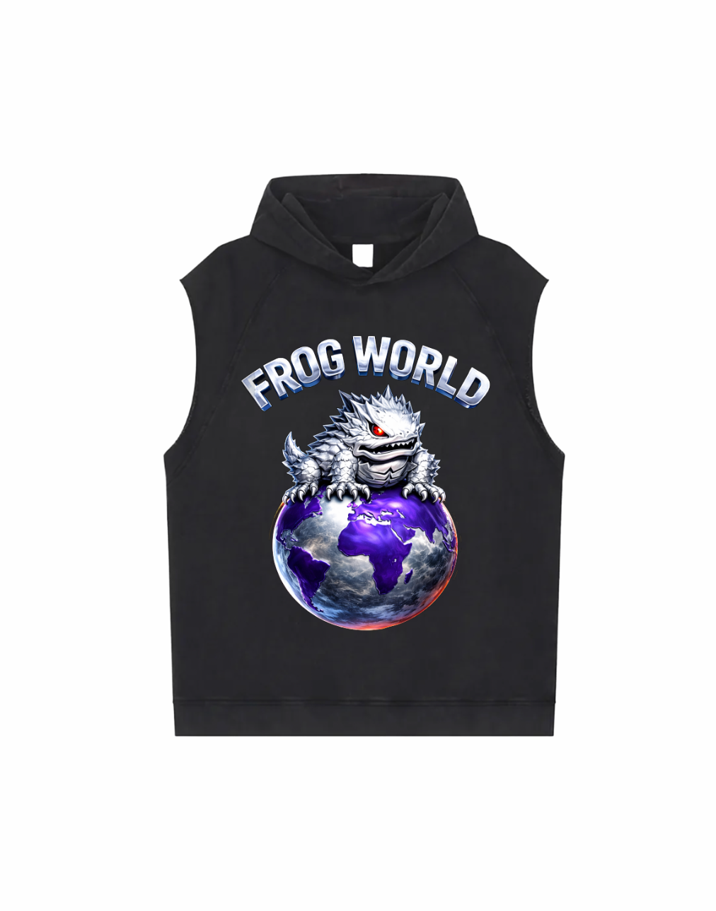 FROG WORLD 2.0 SLEEVELESS HOODIE